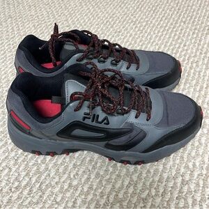 Fila Men's Gray and Black Athletic Shoes